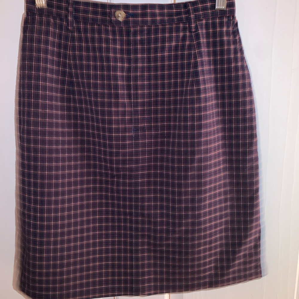 vintage plaid skirt